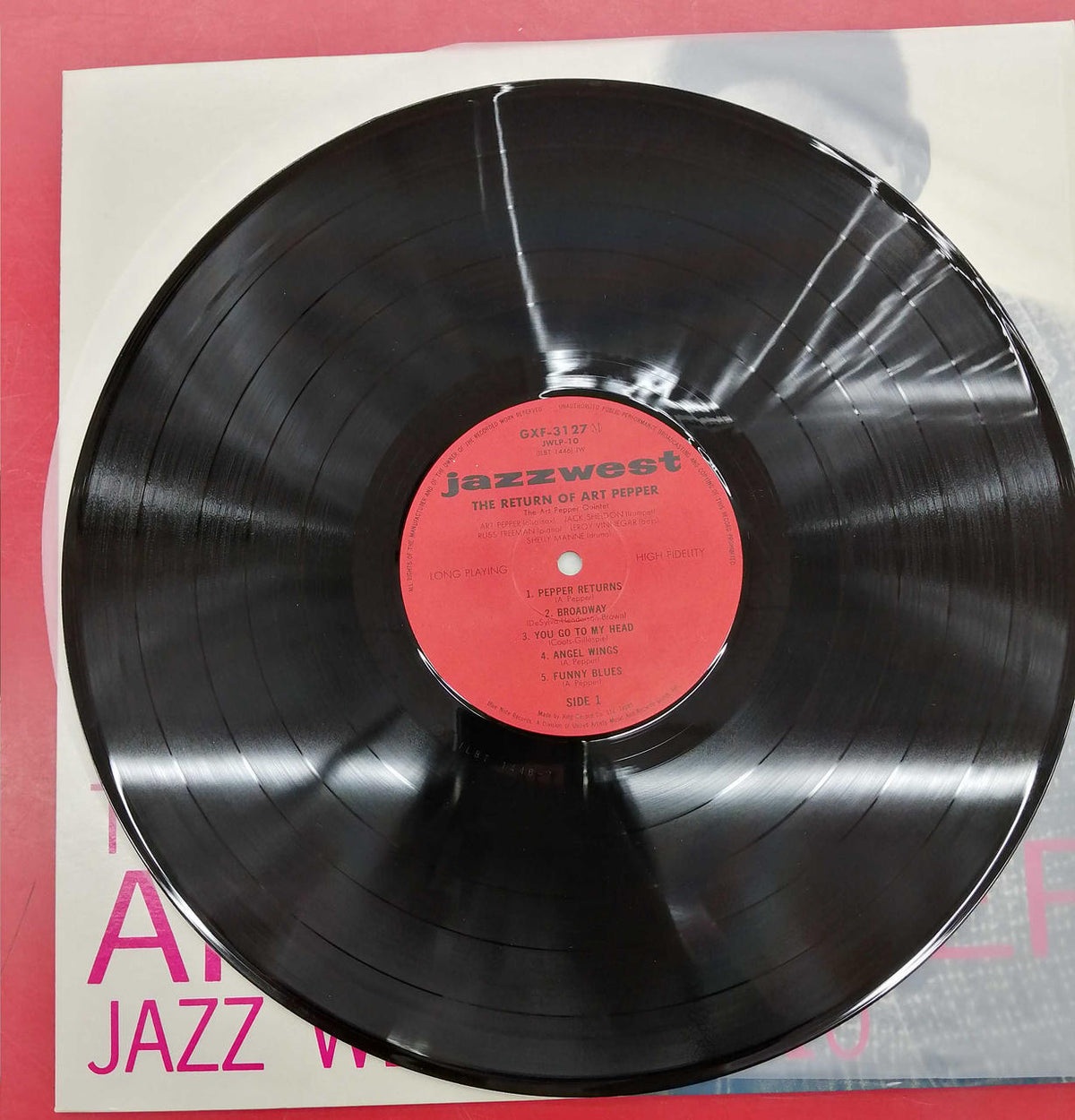 ART PEPPER LP Record THE RETURN OF ART PEPPER