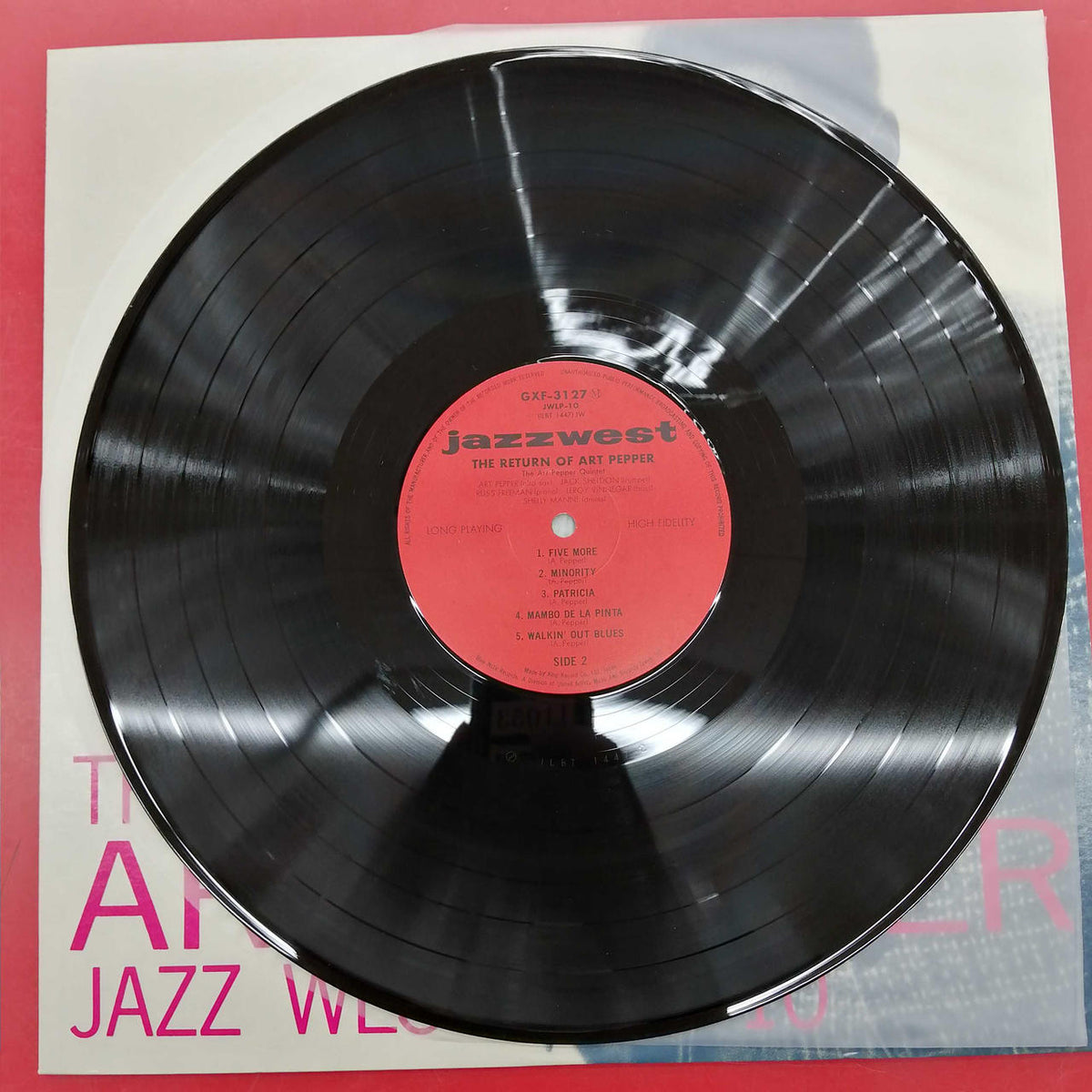 ART PEPPER LP Record THE RETURN OF ART PEPPER