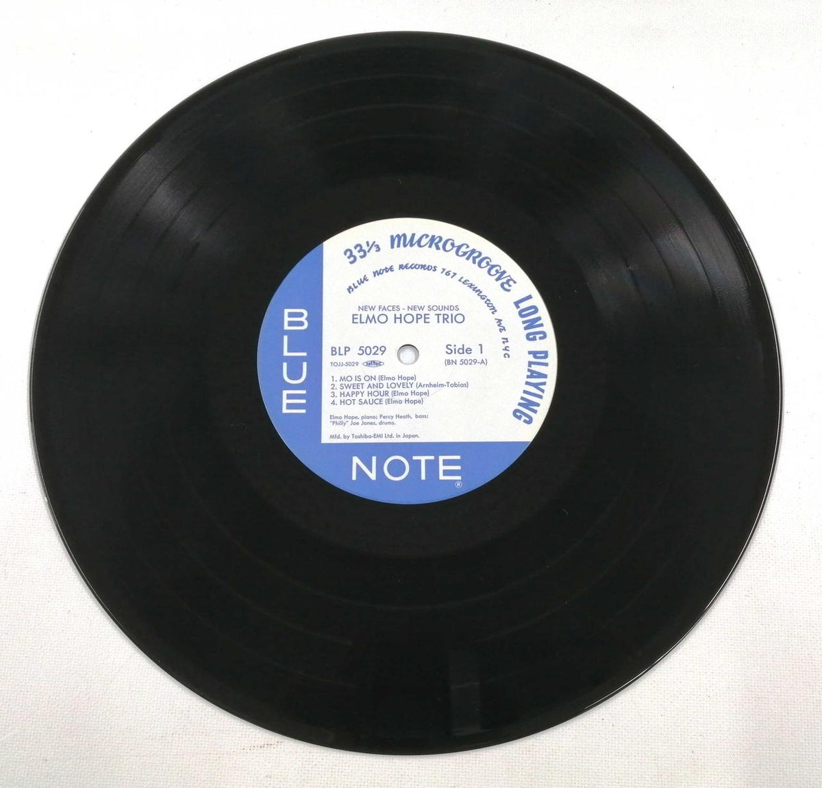 TOSHIBA EMI 10-inch LP Record Introducing The Elmo Hope Trio