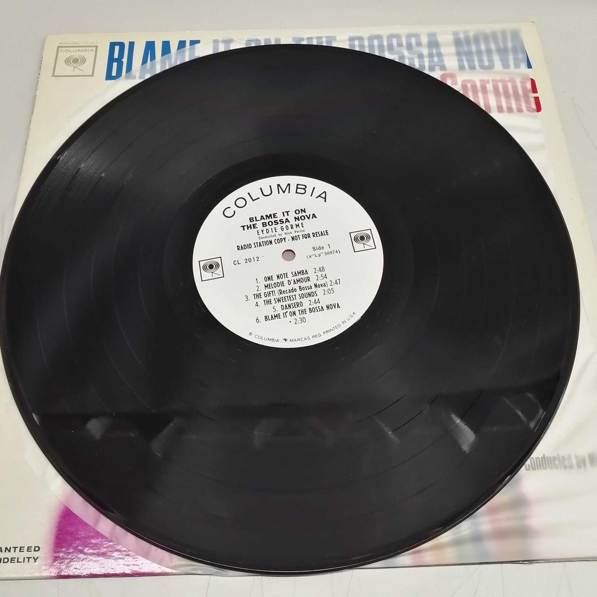 COLUMBIA Records EYDIE GORME BLAME IT ON THE BOSSA NOVA