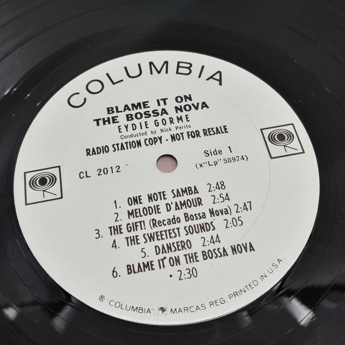 COLUMBIA Records EYDIE GORME BLAME IT ON THE BOSSA NOVA
