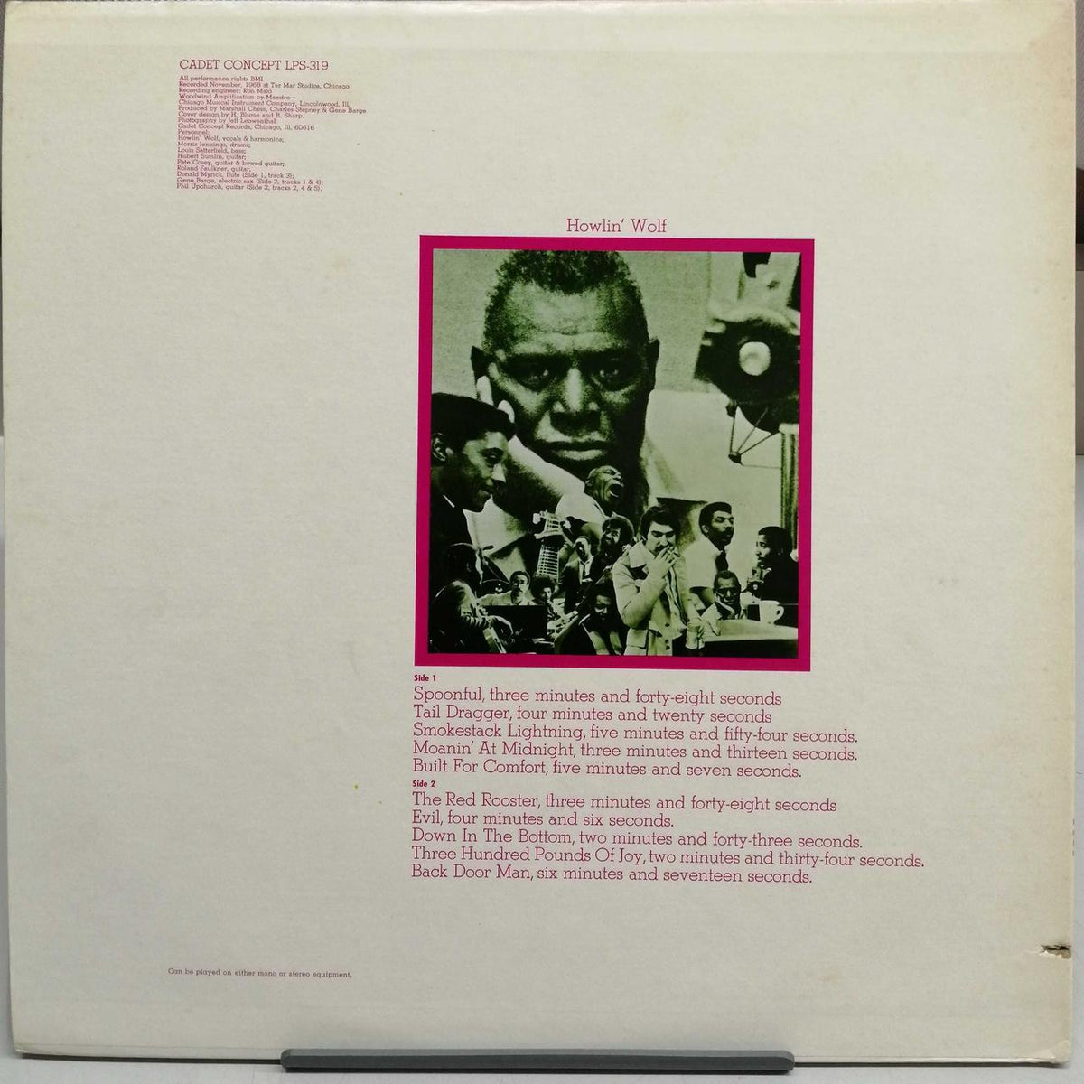 CADET CONCEPT THE HOWLIN WOLF ALBUM LPS-319