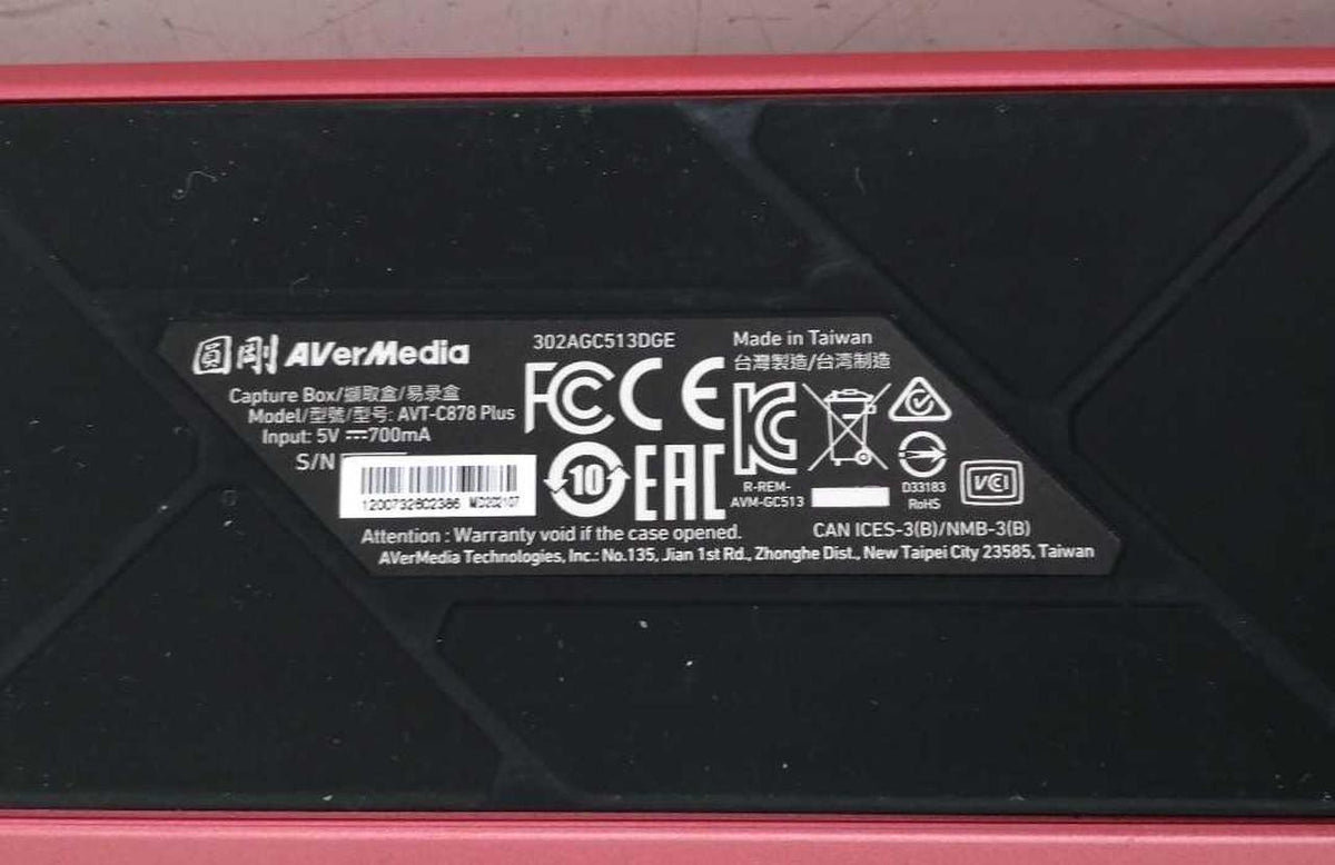 AVERMEDIA Game Capture AVT-C878 PLUS