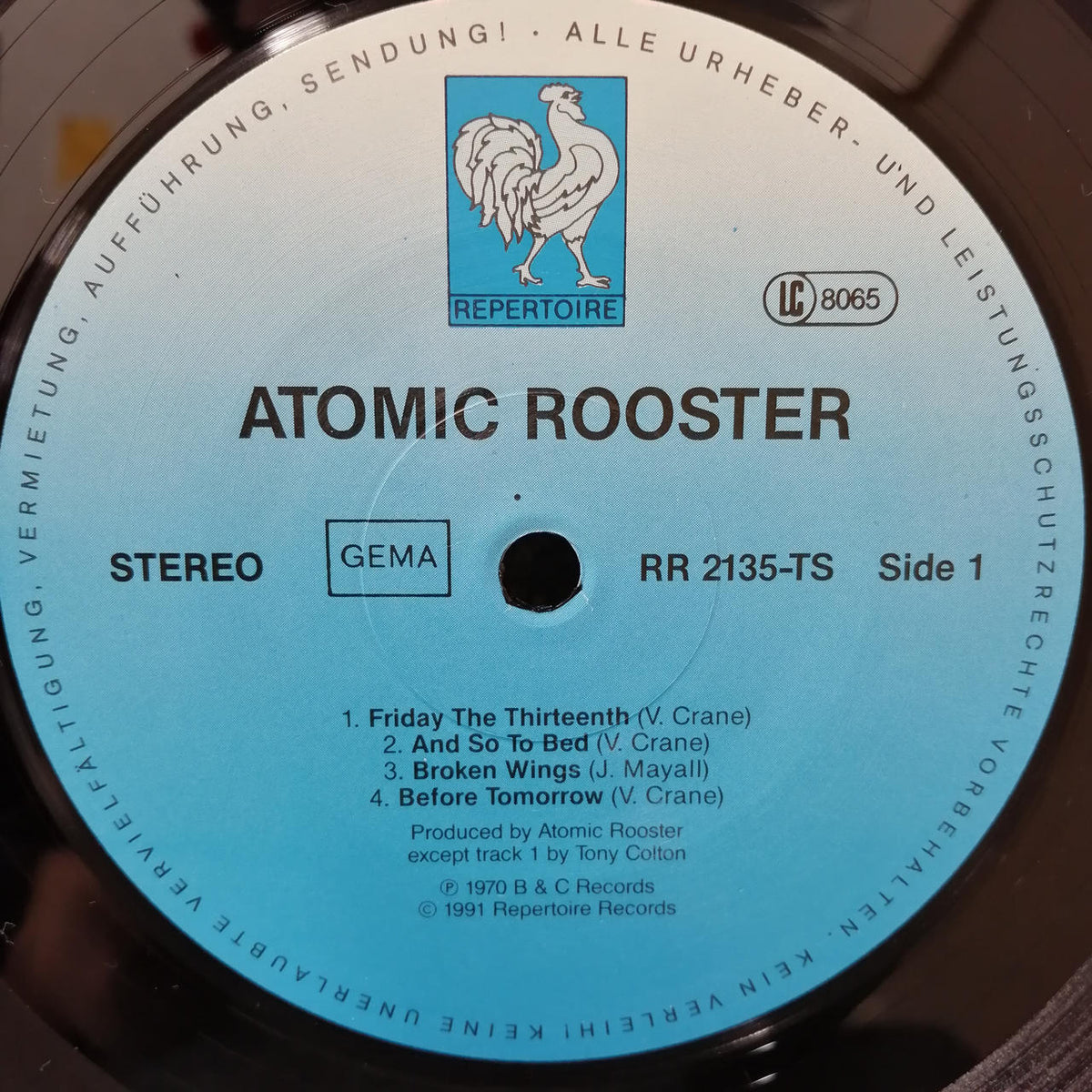 REPERTOIRE RECORDS ATOMIC ROOOSTER RR2135-TS