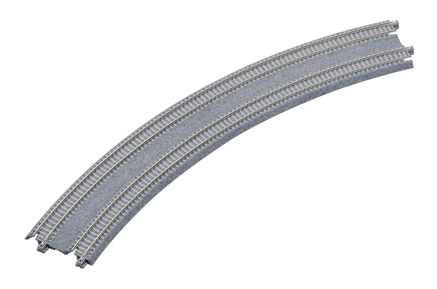 KATO 20-185 18.9"/17.6" 45-Degree Dbl Curve, Concrete Tie(2) - BanzaiHobby