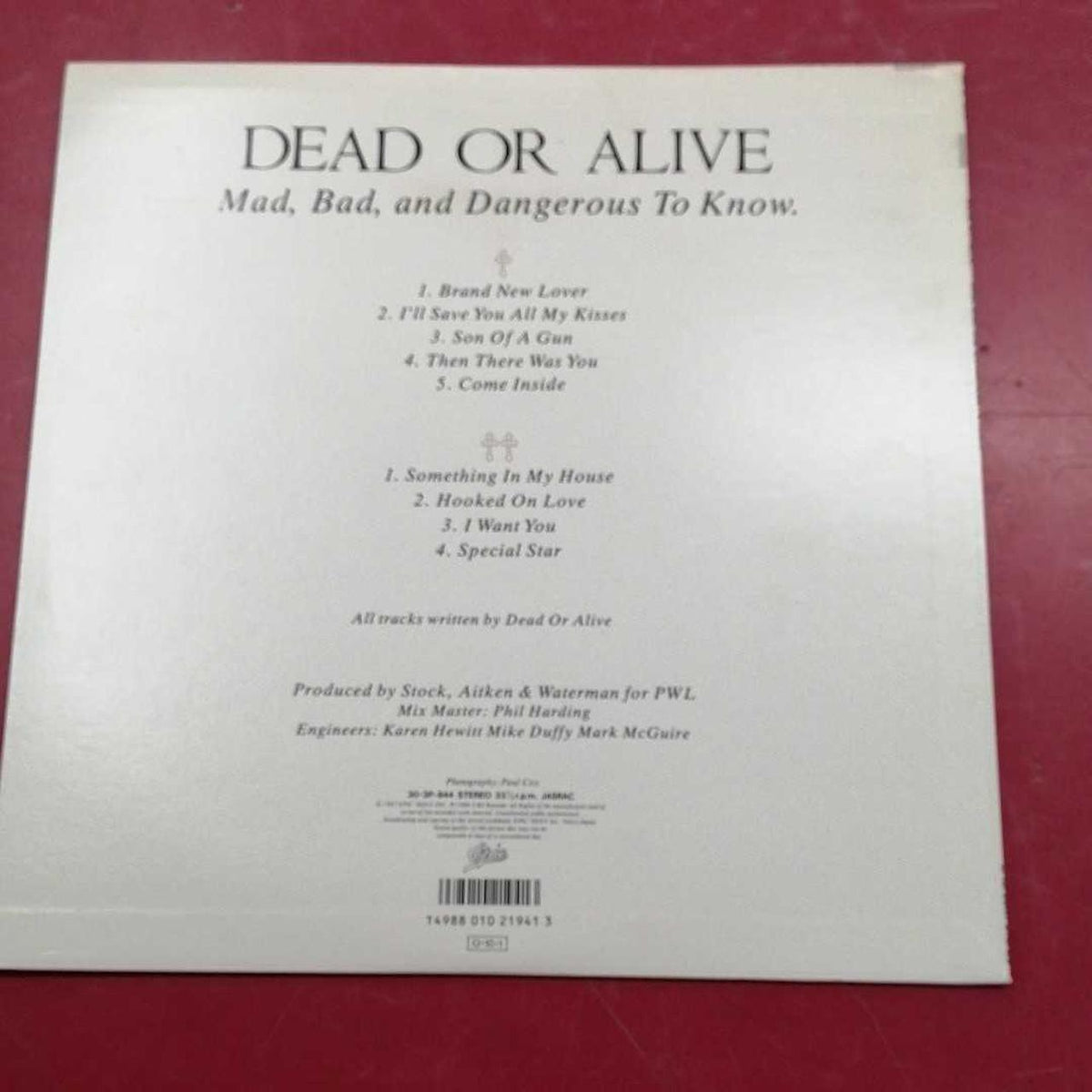 EPIC RECORDS Record: MAD, BAD AND DANGEROUS TO KNOW