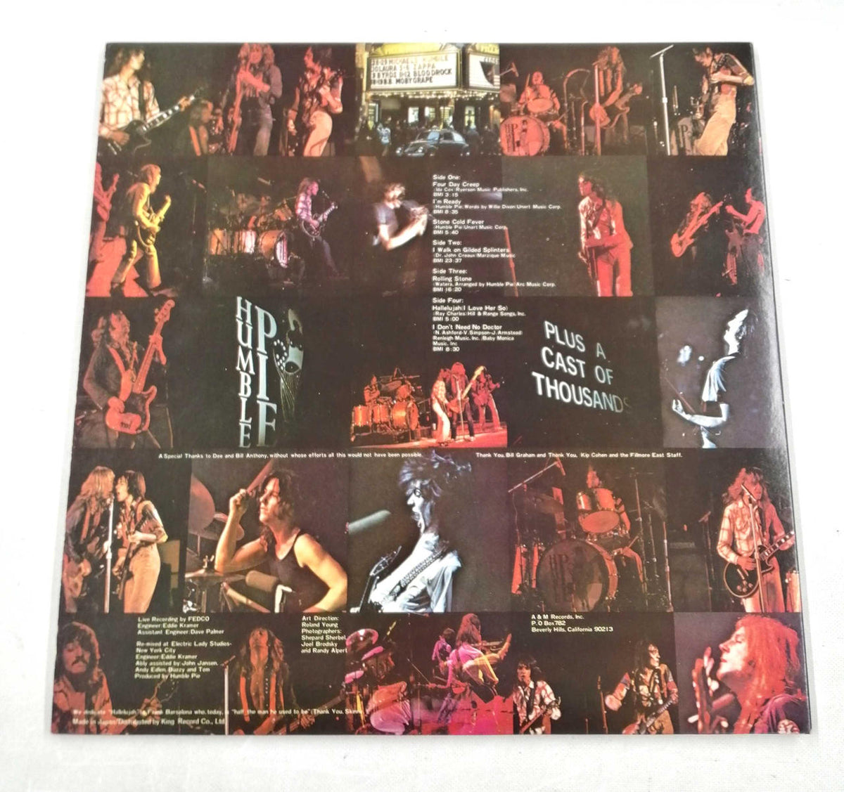 A&M RECORDS LP Record PERFORMANCE/HUMBLE PIE