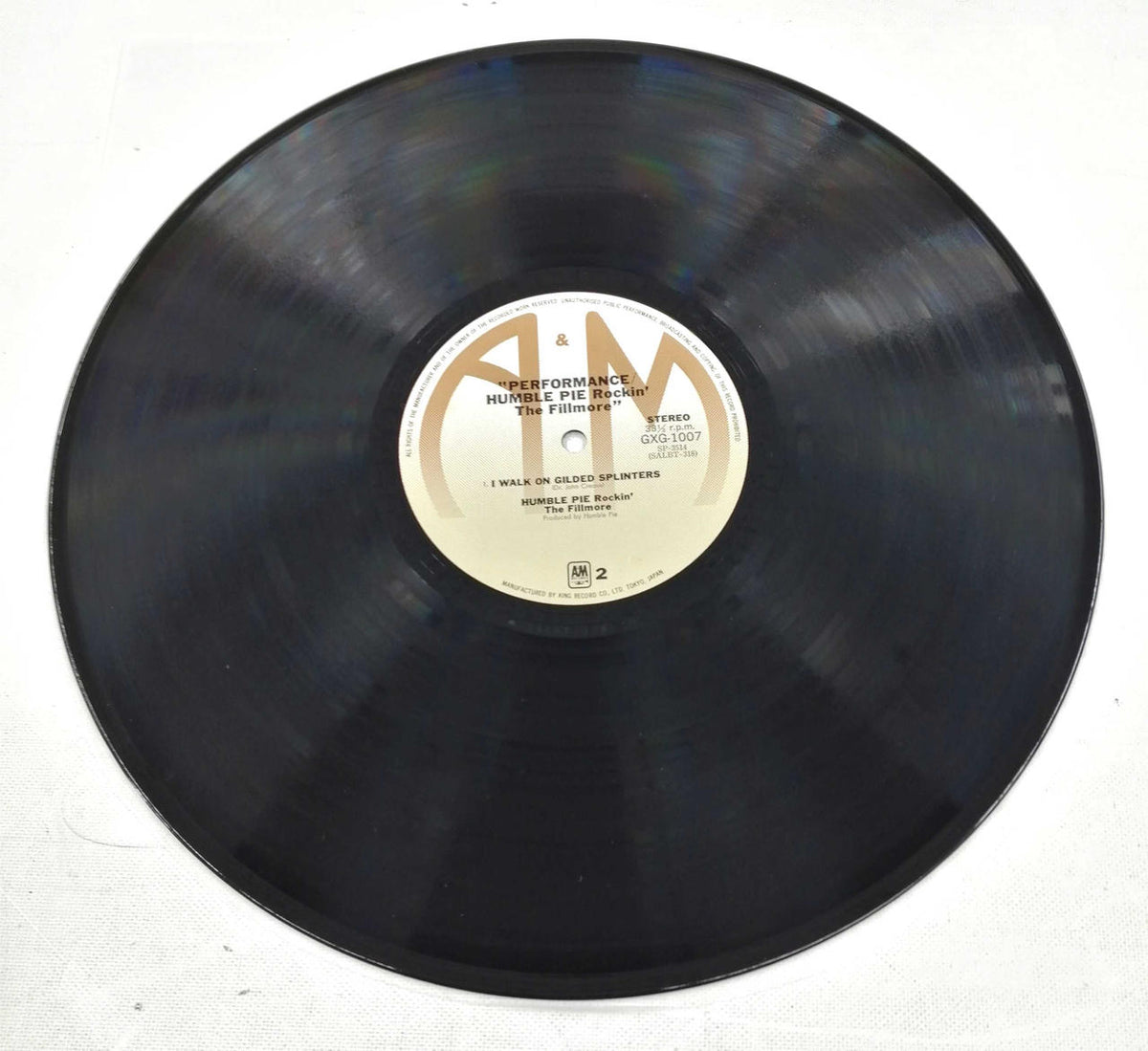 A&M RECORDS LP Record PERFORMANCE/HUMBLE PIE