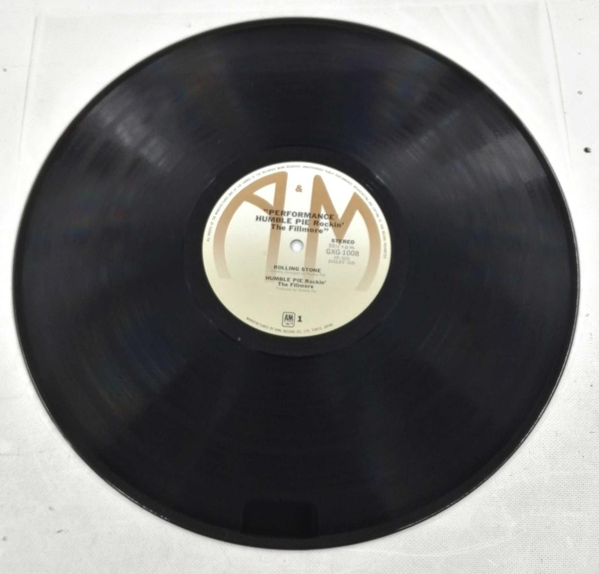 A&M RECORDS LP Record PERFORMANCE/HUMBLE PIE