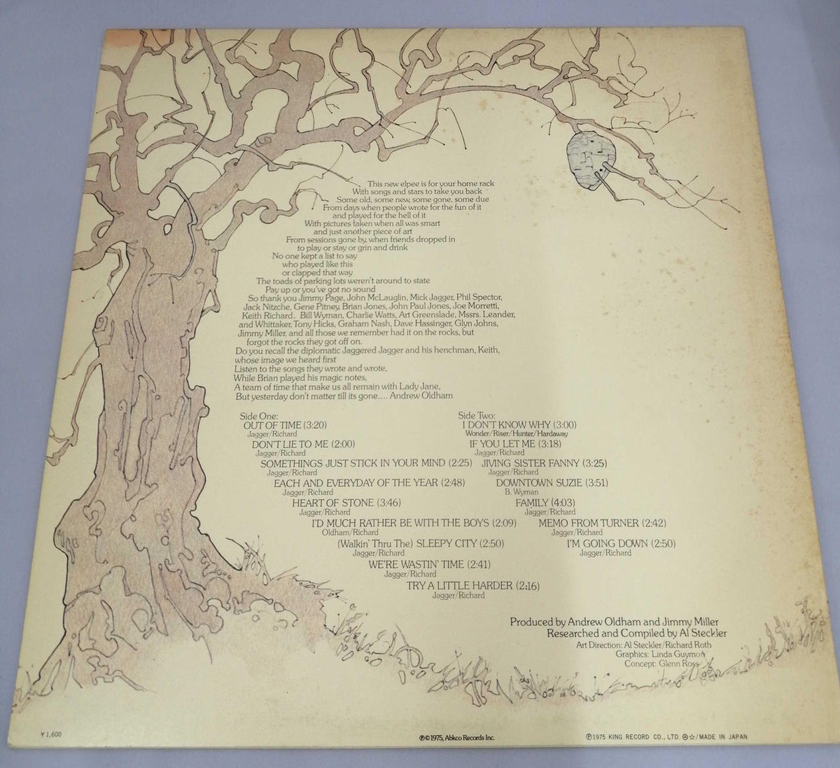 KING RECORD METAMORPHOSIS　 ROLLING STONES GXD 1016