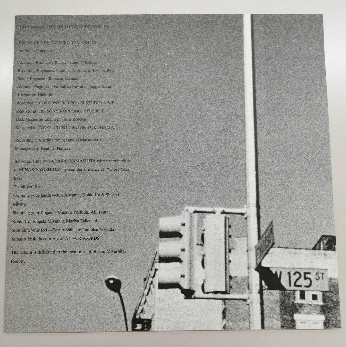 AIR RECORDS Tatsuro Yamashita / ON THE STREET CORNER RAL-6501