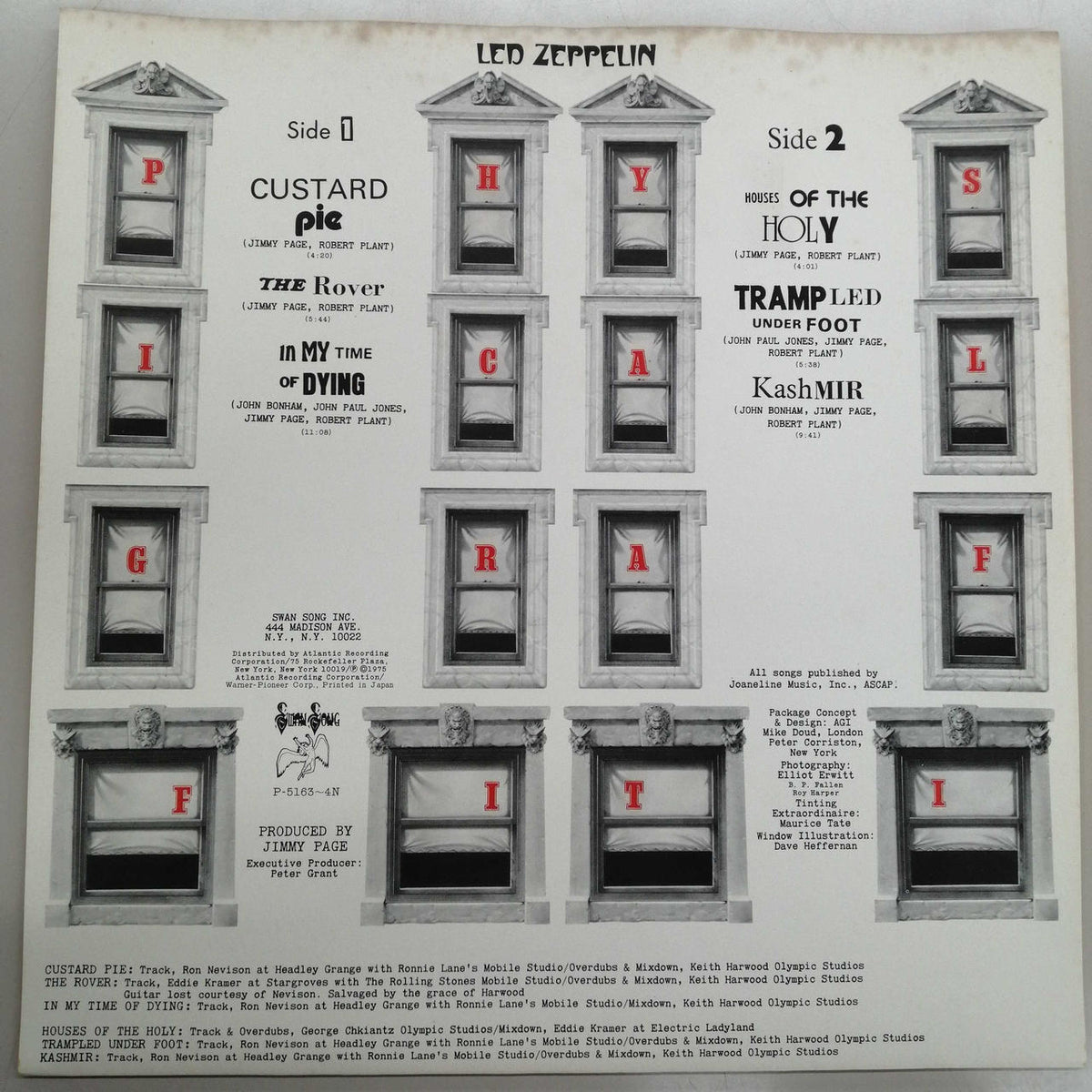 SWAN SONG LED ZEPPELIN/PHYSICAL GRAFFITI P-5163-4N
