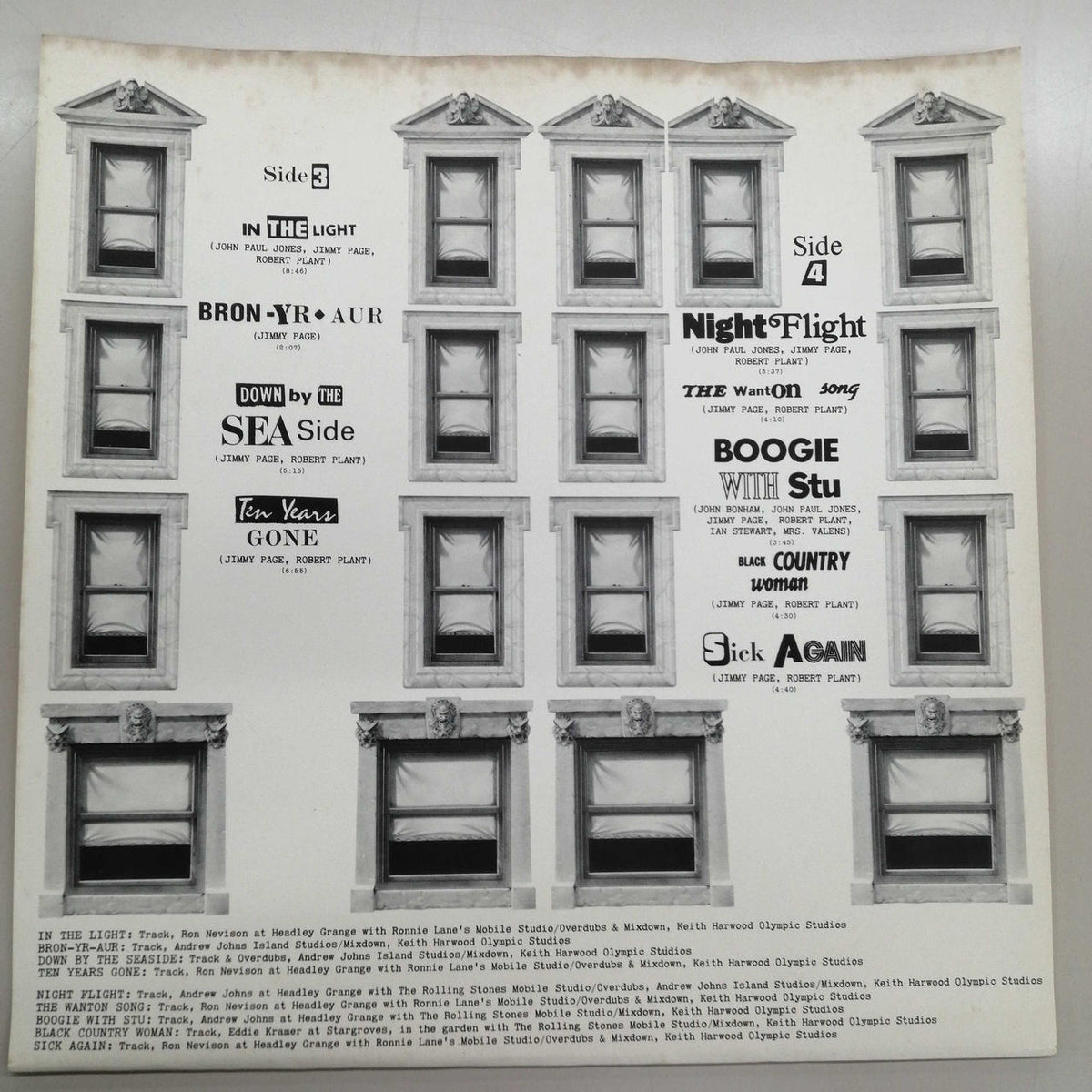 SWAN SONG LED ZEPPELIN/PHYSICAL GRAFFITI P-5163-4N
