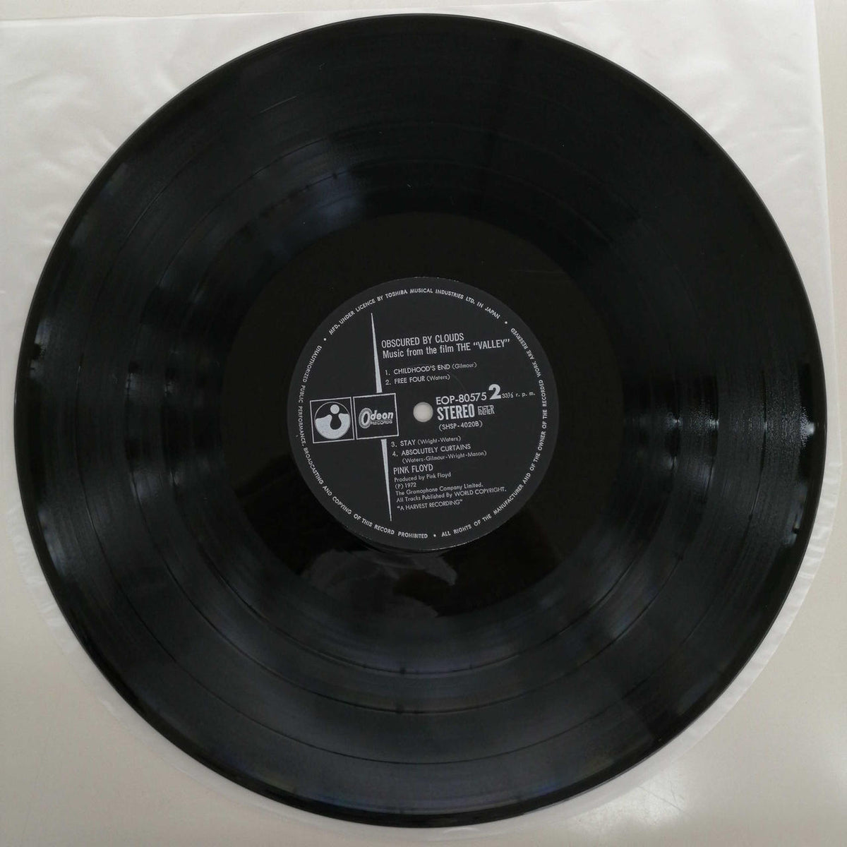 ODEON PINK FLOYD/OBSCURED BY CLOUDS EOP-80575