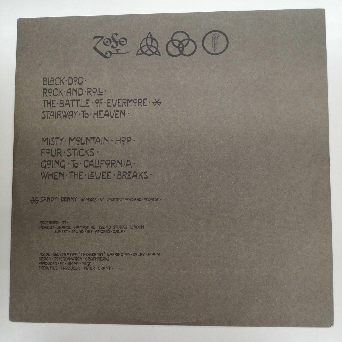 ATLANTIC LEDZEPPELIN /LEDZEPPELIN Ⅳ P-8166A