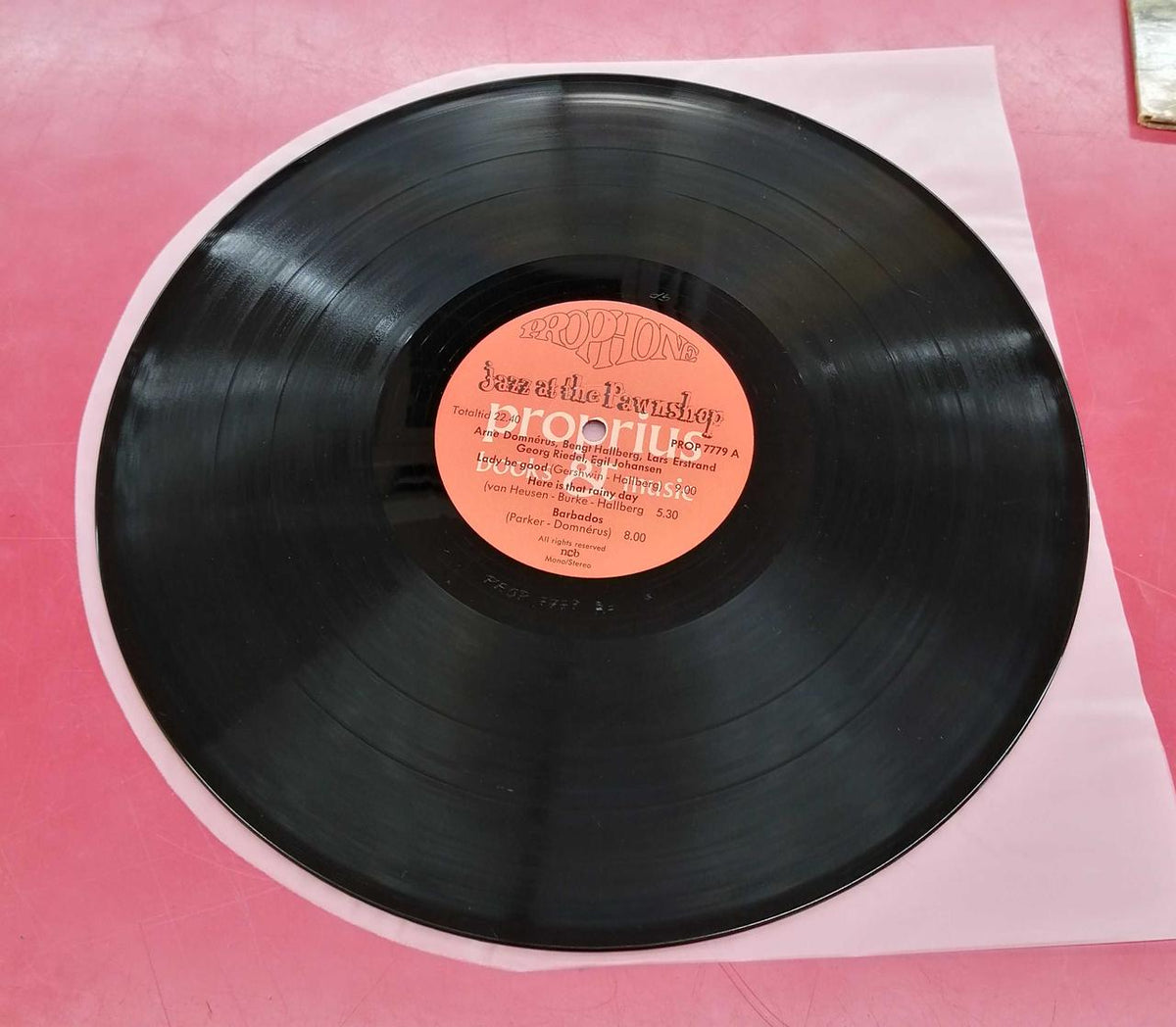 SWE PROPHONE LP record ARNE DOMNERUS / JAZZ AT PAWNSH