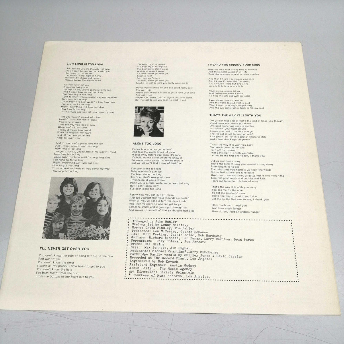 [JUNK] BELL Record BULLETIN BOARD/THE PARTRIDGE