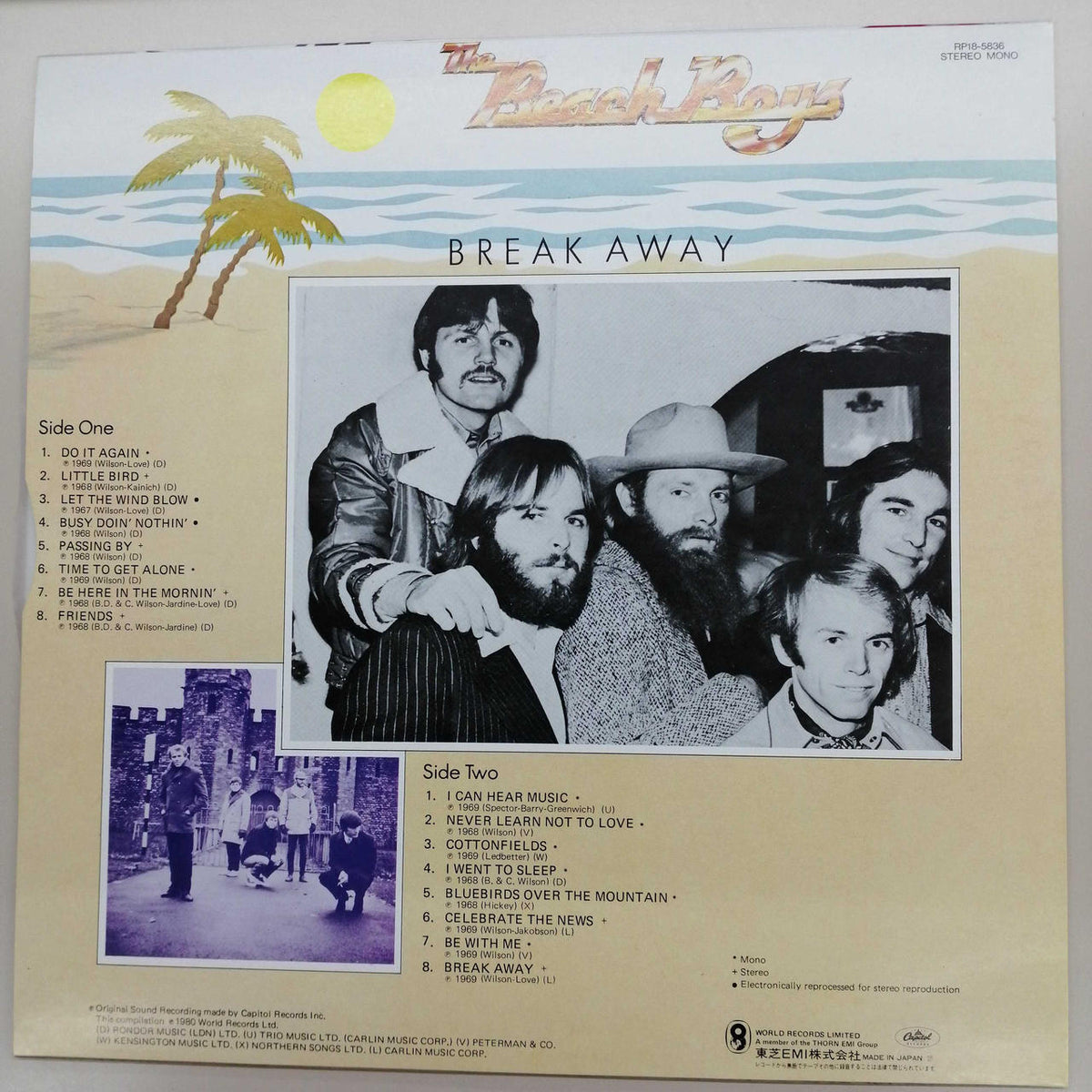 THE CAPITOL RECORDS THE BEACH BOYS　BOX RP18-5831-37