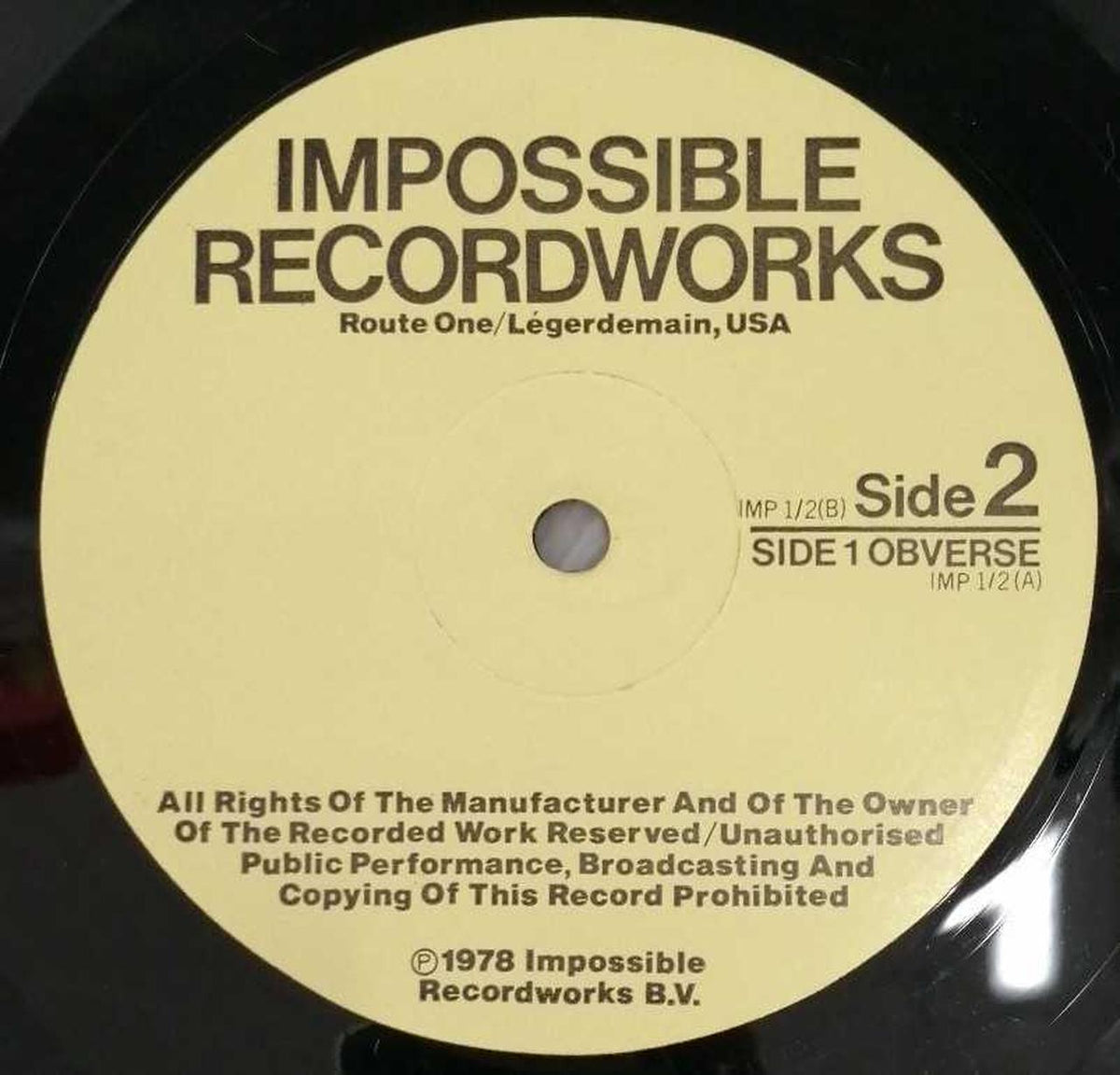 THE IMPOSSIBLE RECORDWORKS Western Music THE ROLLING STONES / LACERATED
