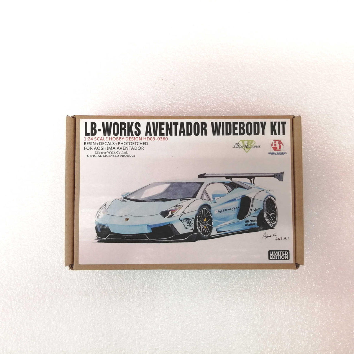 Hobby Design Resin Kit LB WORKS AVENTADOR WIDE BODY K - Banzai Thrifting | BanzaiHobby
