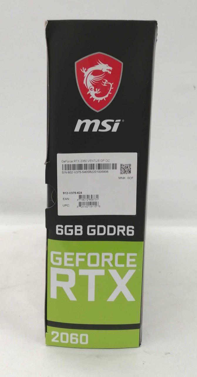 MSI Graphics Card RTX2060 VENTUS GP OC