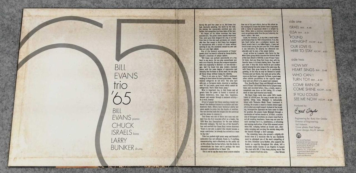 POLYDOR JAZZ/FUSION TRIO '65/BILL EVANS TRIO