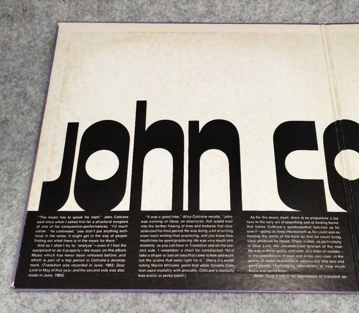Toshiba EMI JAZZ/FUSION TRANSITION/JHON COLTRANE