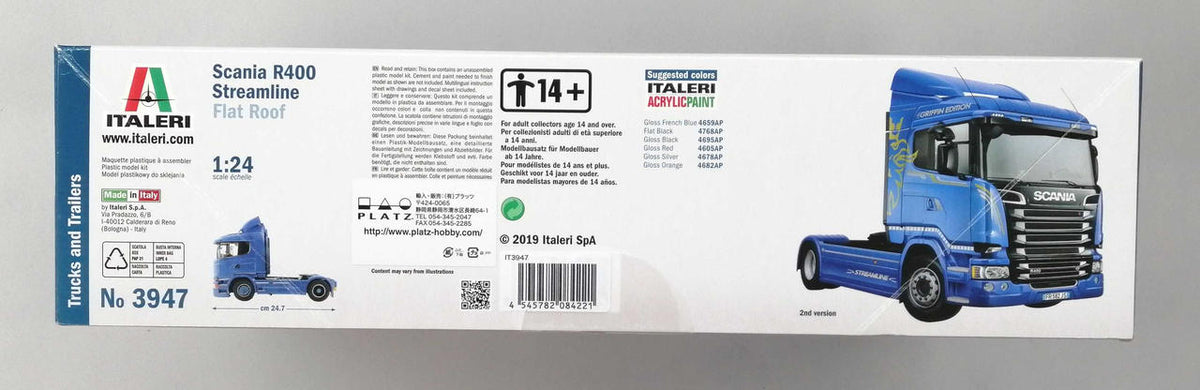 Italeri Car & Truck 1/24 Scania R400 Streamline - Banzai Thrifting | BanzaiHobby