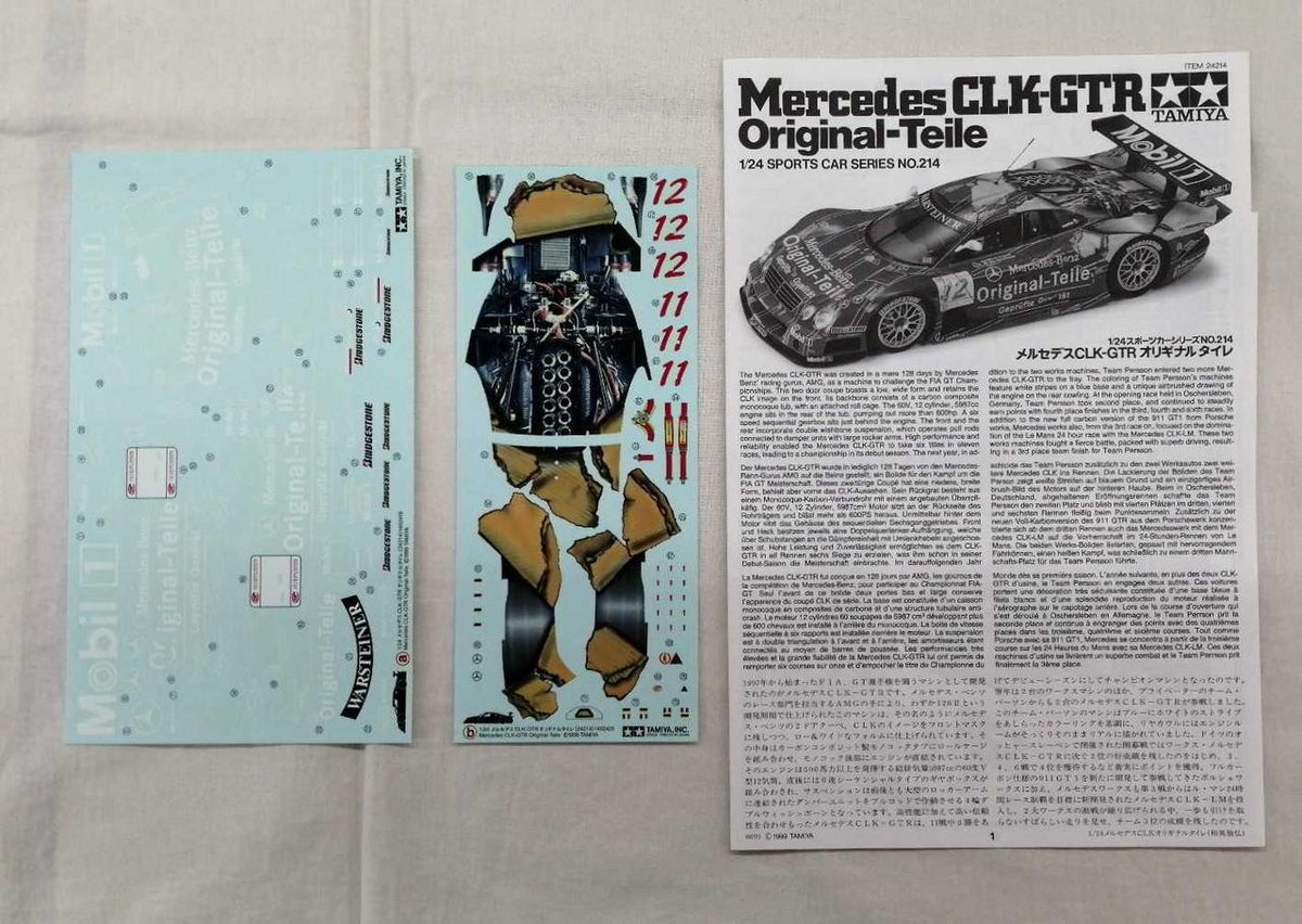 TAMIYA 1/24 Sports Car Series Mercedes CLK-GTR Original Taile - Banzai Thrifting | BanzaiHobby