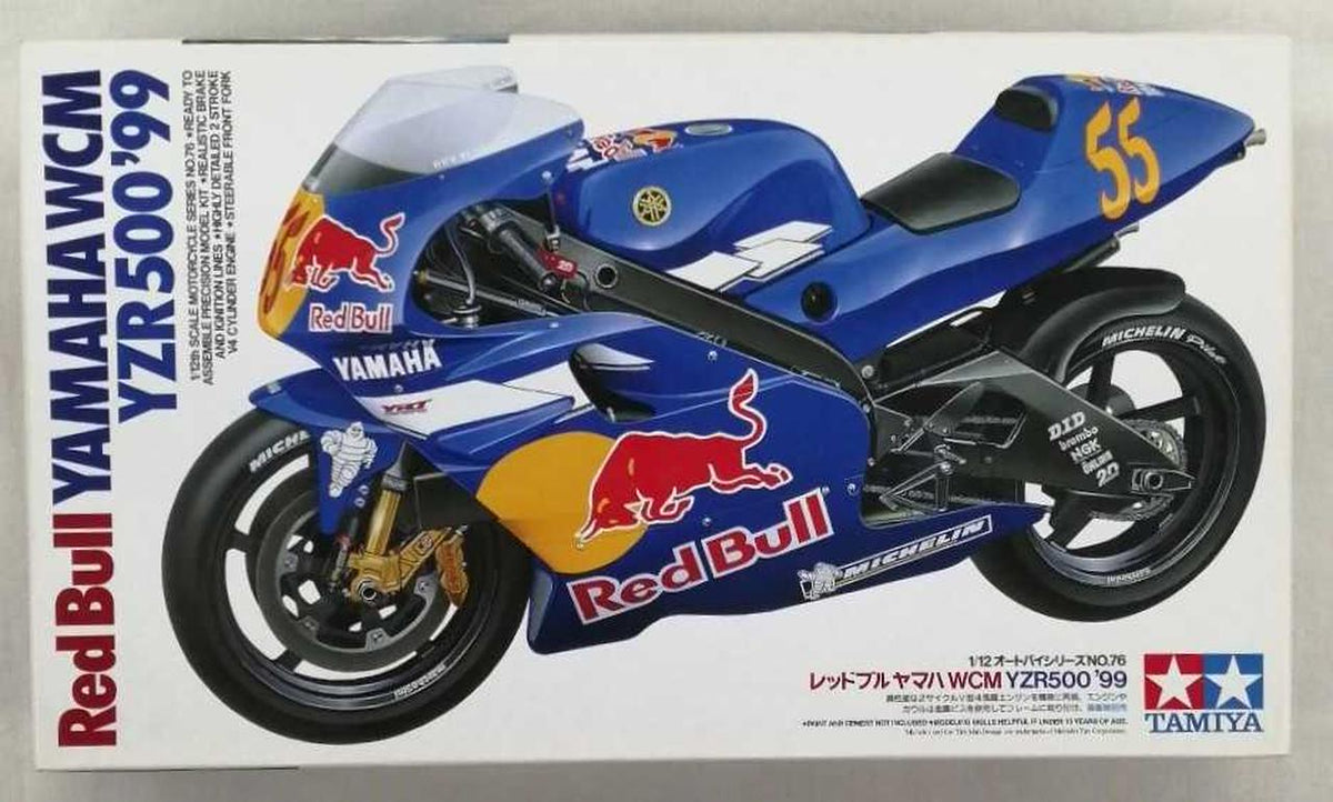 TAMIYA 1/12 Motorcycle Series Red Bull Yamaha WCM YZR500'99 - Banzai Thrifting | BanzaiHobby