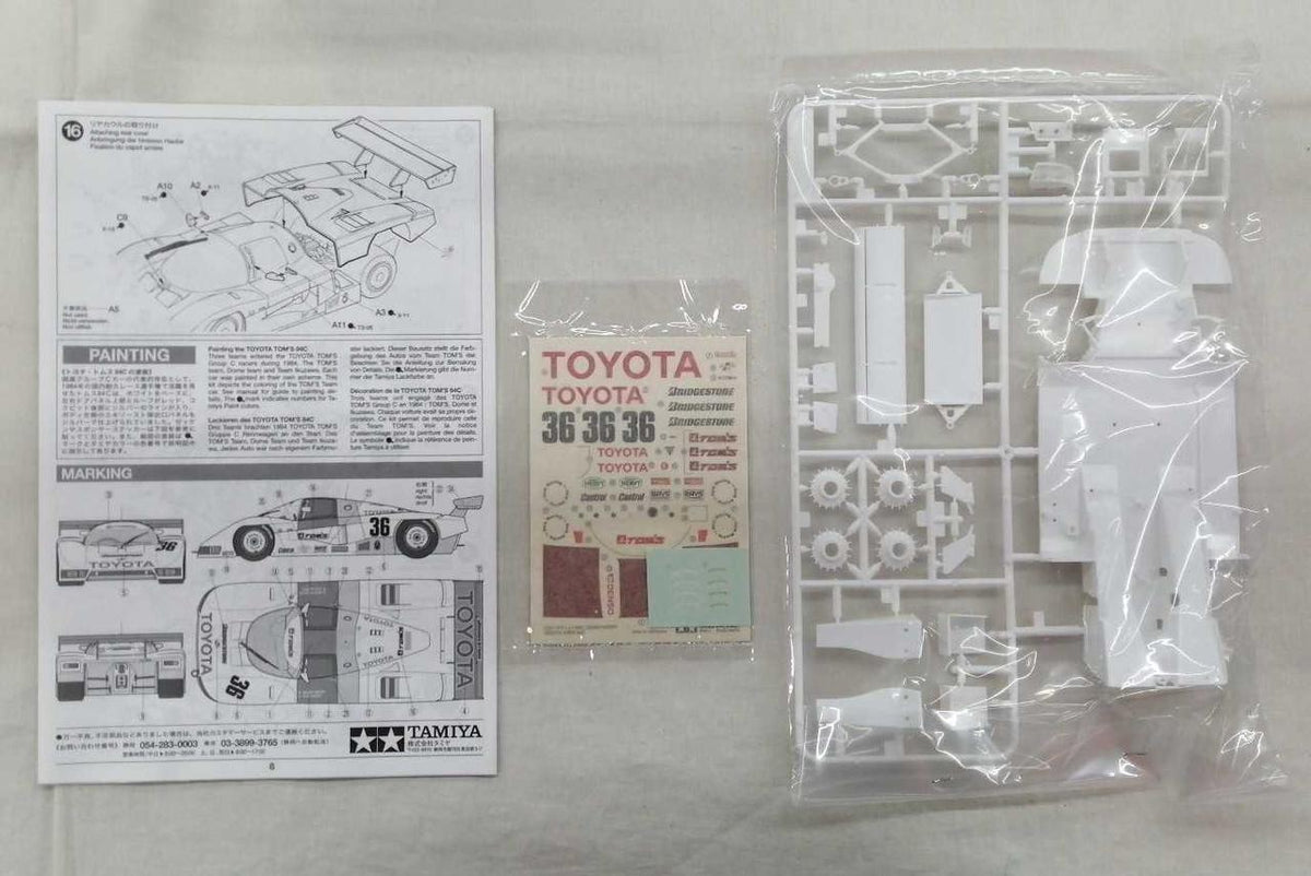 TAMIYA 1/24 scale Toyota TOM'S 84C - Banzai Thrifting | BanzaiHobby