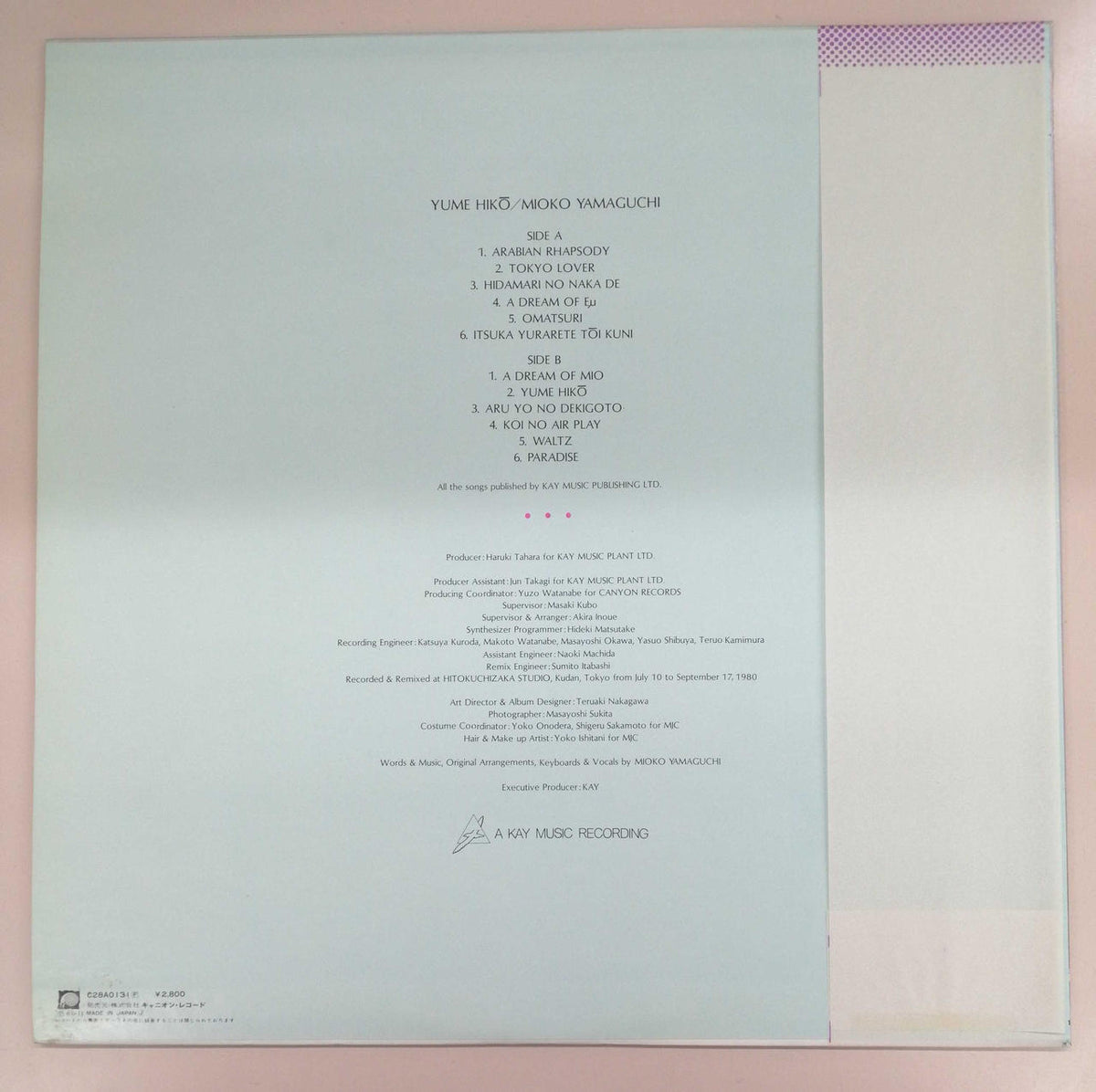 Canyon Record Dream Flight / Mioko Yamaguchi C28A0131