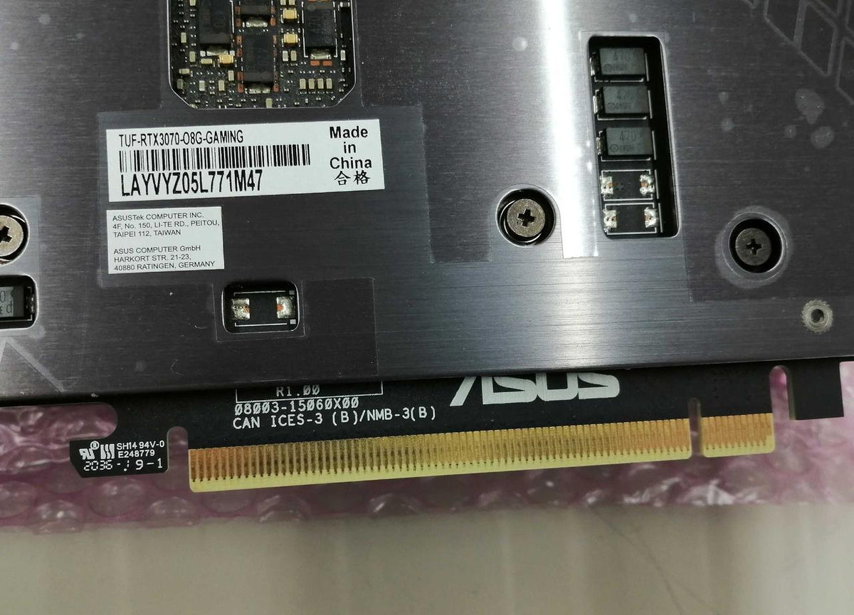 ASUS Graphics Board: TUF-RTX3070-GAMING