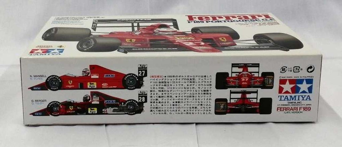 TAMIYA Plastic Model 1/20 Ferrari F189 Late Model - Banzai Thrifting | BanzaiHobby