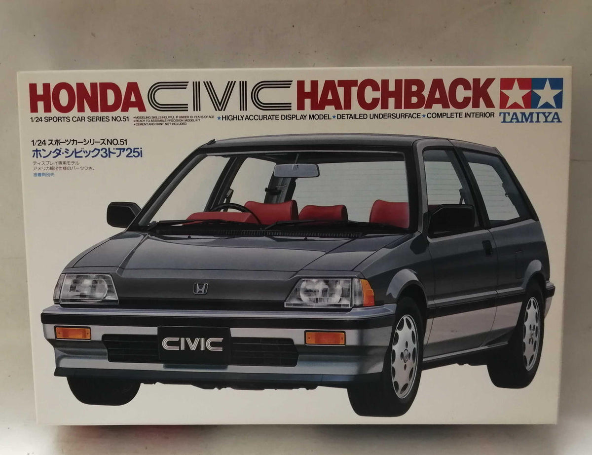TAMIYA 1/24 Sports Car Series NO.51 Honda Civic 3-Door 25I
