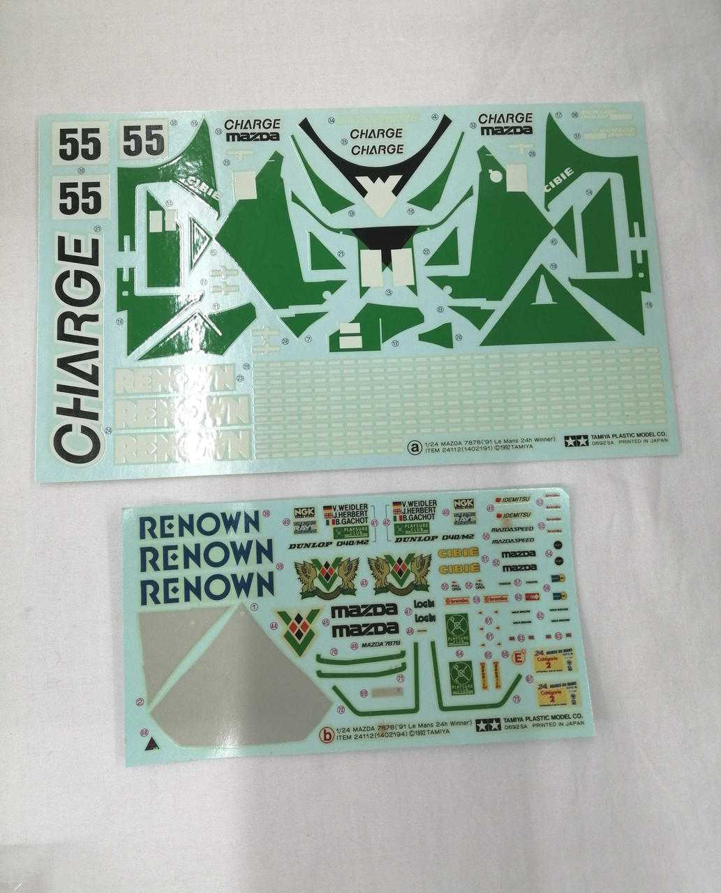 TAMIYA Plastic Model 1/24 Mazda 787B '91 24 Hours of Le Mans Winner