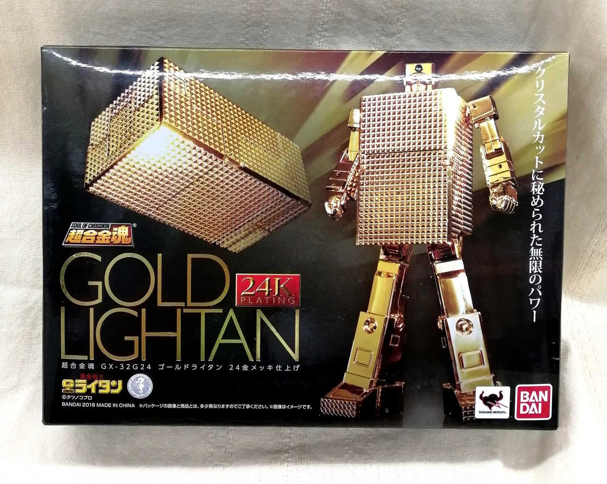 BANDAI Chogokin Soul Gold Lightning Gold Lightning 24K Plated Finish