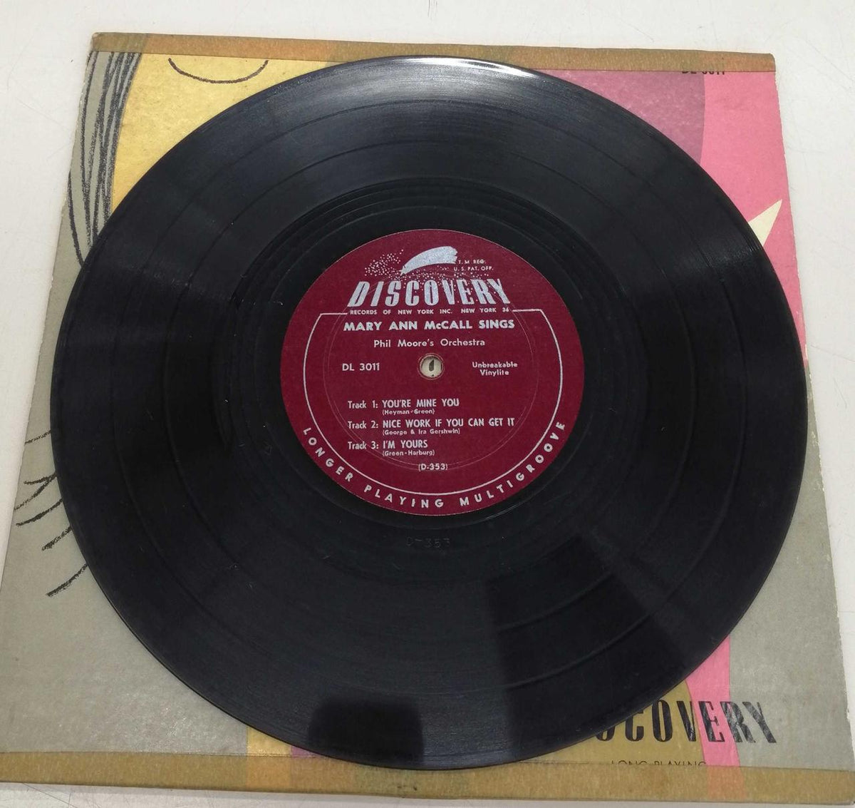 DISCOVERY Jazz Records SINGS/MARYANNMCCALL