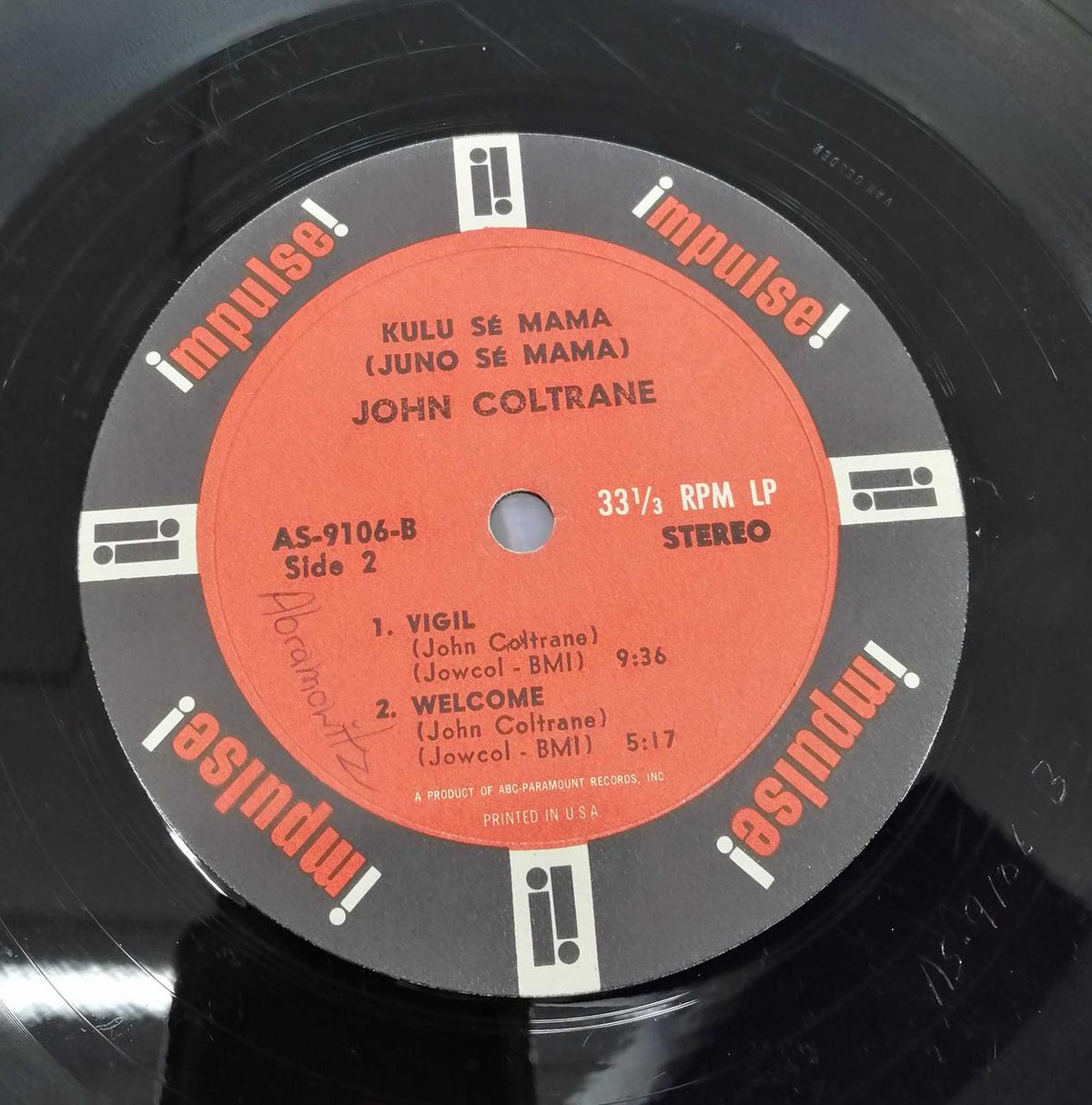 IMPULSE Jazz Records KULUSEMAMA/JOHNCOLTRANE
