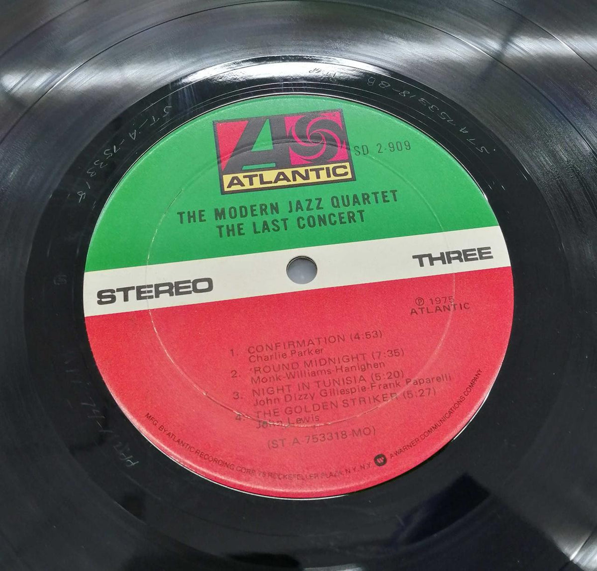 Atlantic Jazz Records THELASTCONCERT / MODERN jazzquart