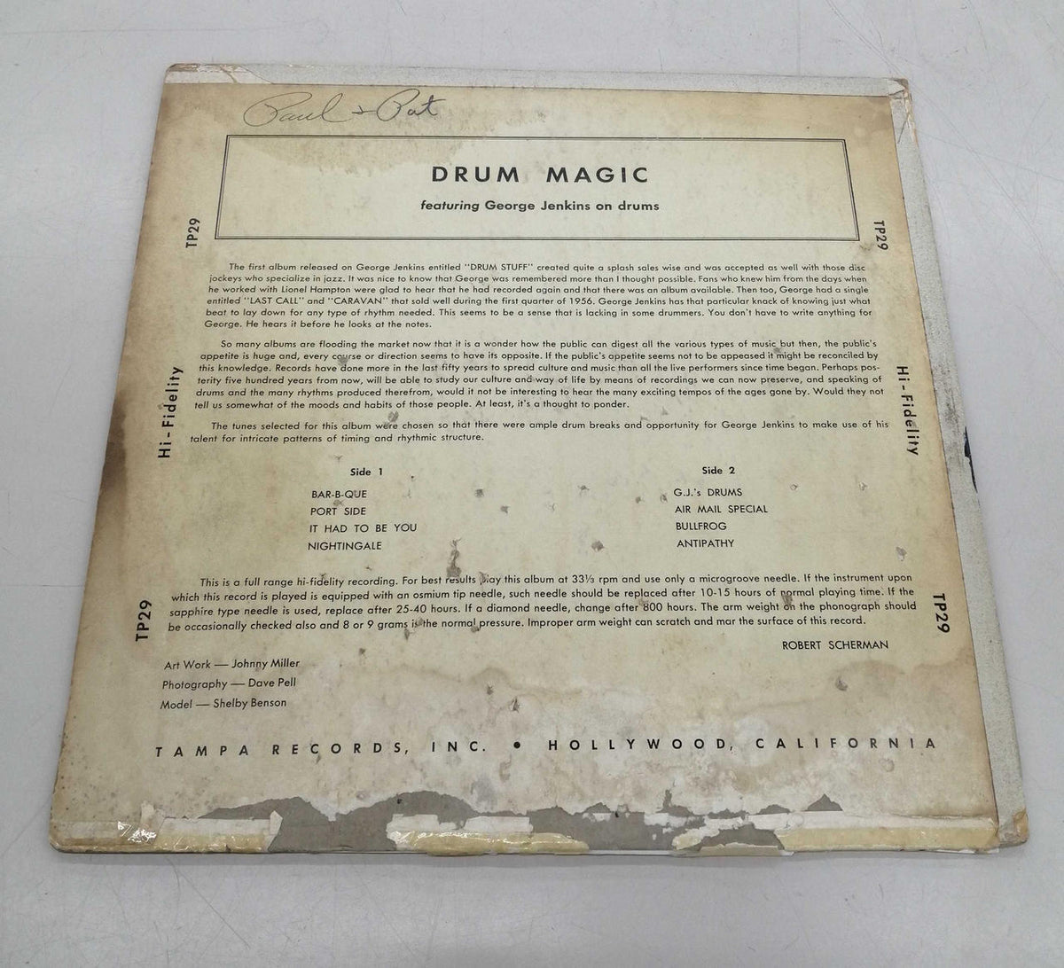 TAMPA Jazz Record DRUMMAGIC / GEORGE Jenkins