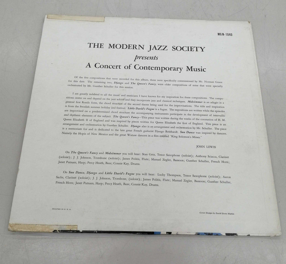HIFI Jazz Records THE MODERN JAZZ SOCIETY