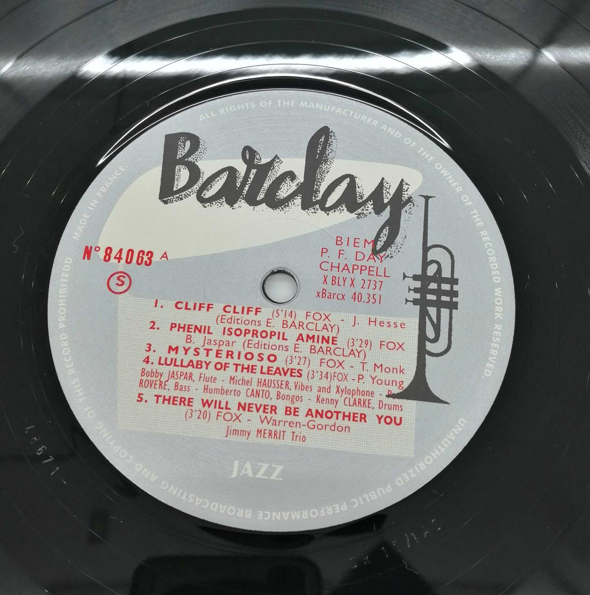 BARCLAY/SAM RECORDS Record BARCLAY 81063/2019