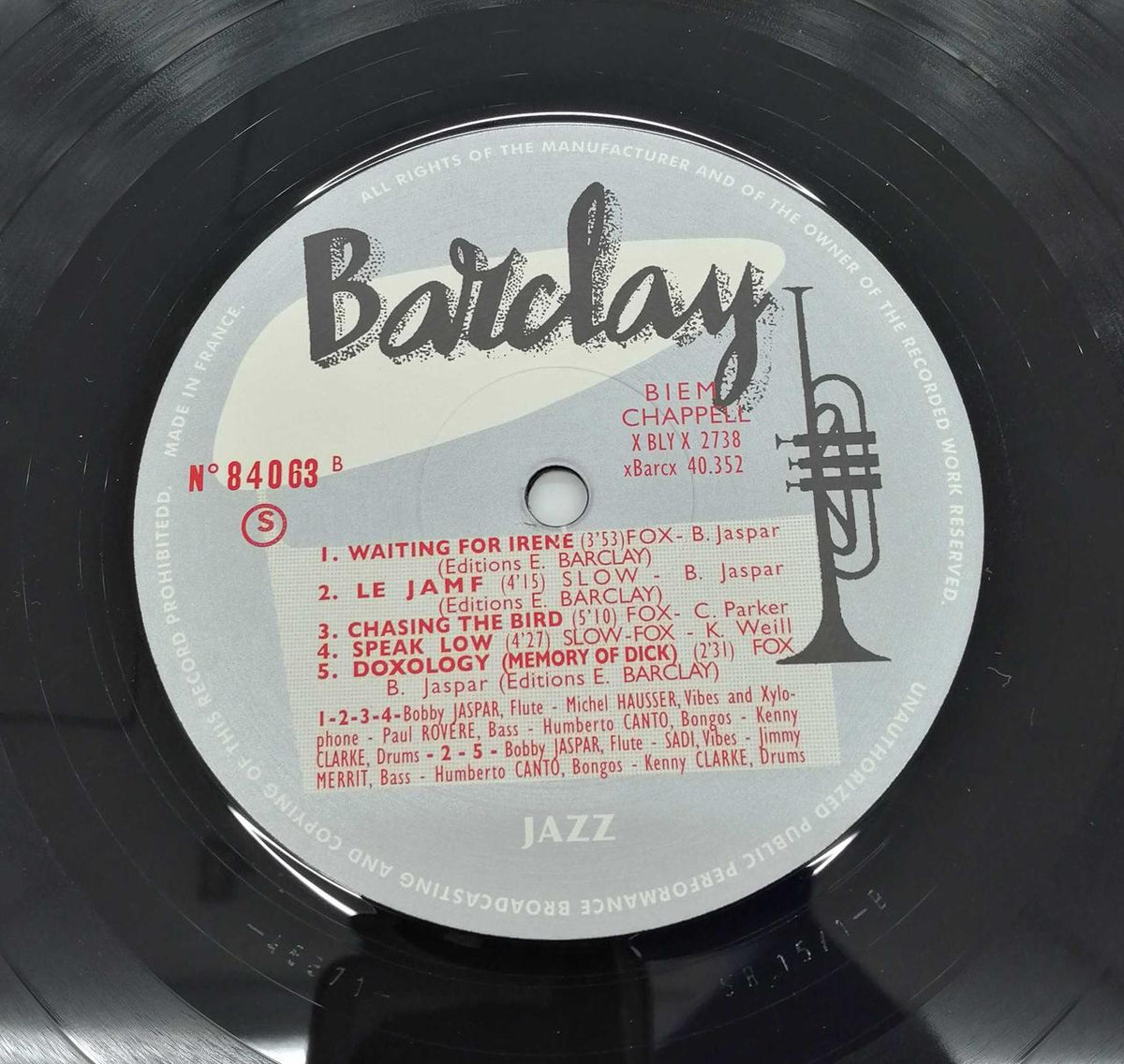 BARCLAY/SAM RECORDS Record BARCLAY 81063/2019
