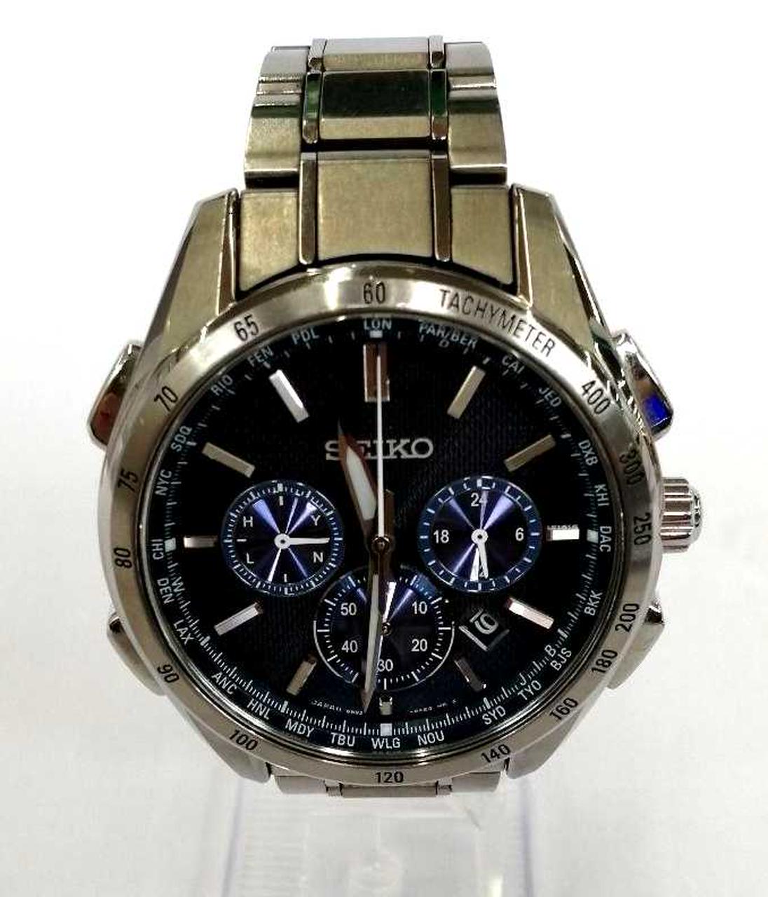 SEIKO BRIGHTZ Radio Solar Analog 8B92-0AB0