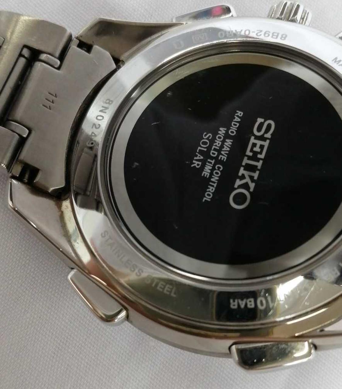 SEIKO BRIGHTZ Radio Solar Analog 8B92-0AB0