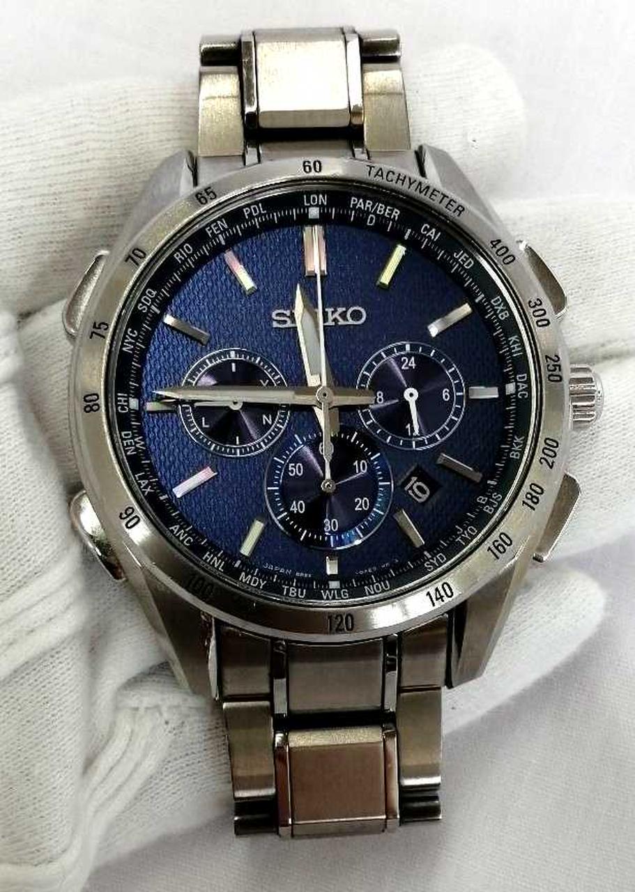 SEIKO BRIGHTZ Radio Solar Analog 8B92-0AB0