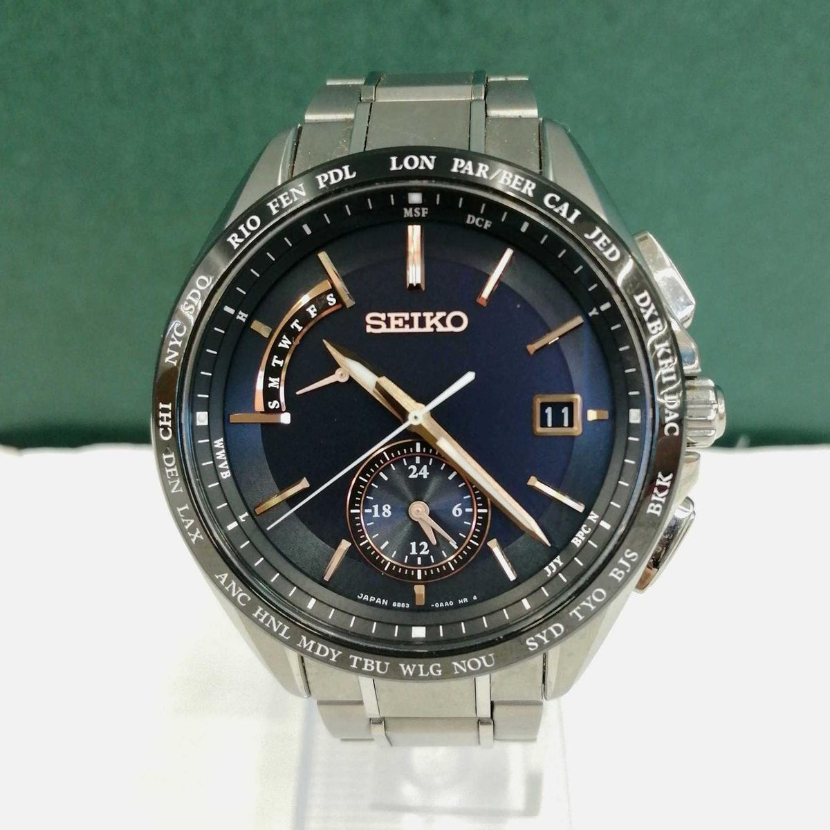 SEIKO Solar Wristwatch 8B63-0AA0