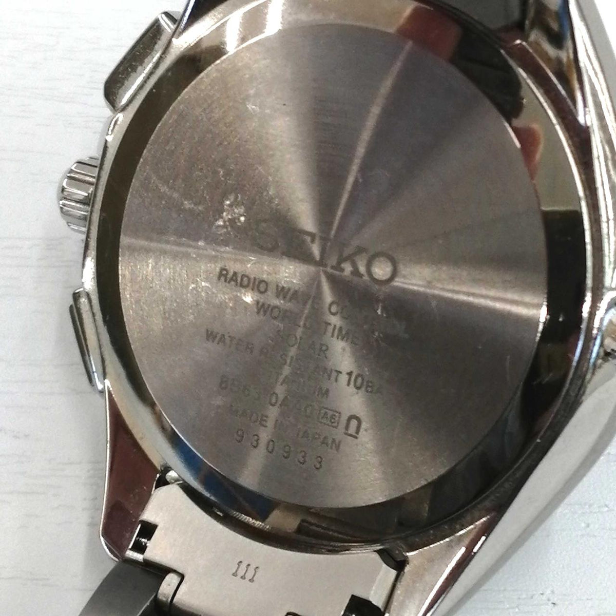 SEIKO Solar Wristwatch 8B63-0AA0