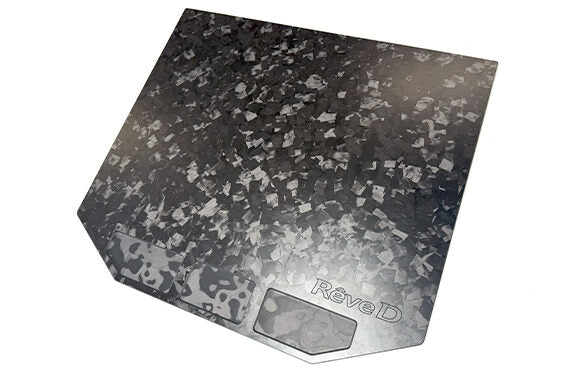 Reved RJ-014W Forged Carbon Pit Board (White Logo) - BanzaiHobby